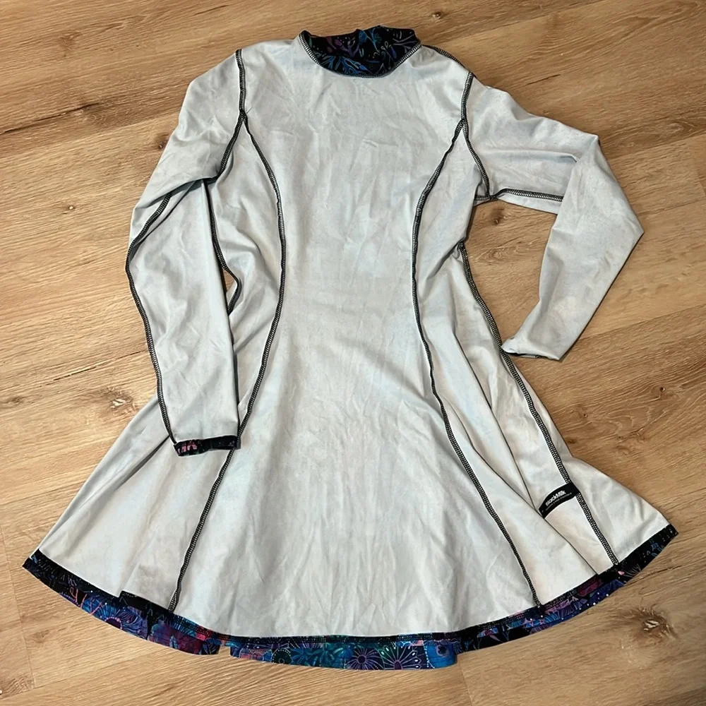 Blackmilk Floral Coral Longsleeve Evil Skater Dress - Limited - NWOT - Medium - Picture 4 of 5